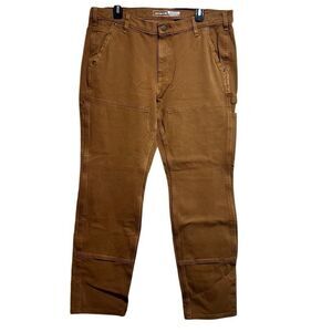 Women’s Brown Utility Carhartt Cargo Pants Size 16 Tall Relaxed Fit Plus Size